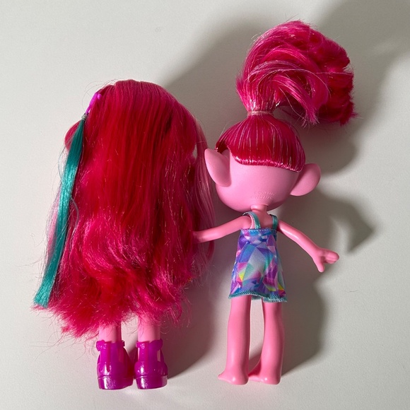 Dreamworks Troll Dolls Set Of 5 Queen Poppy Spruce Bruce Floyd (33Y) - Picture 6 of 9